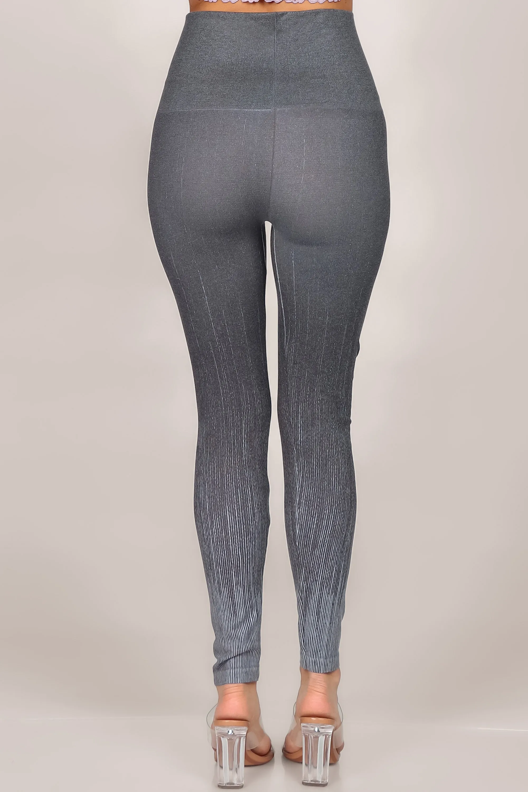 Pinstripe Fade Printed Legging