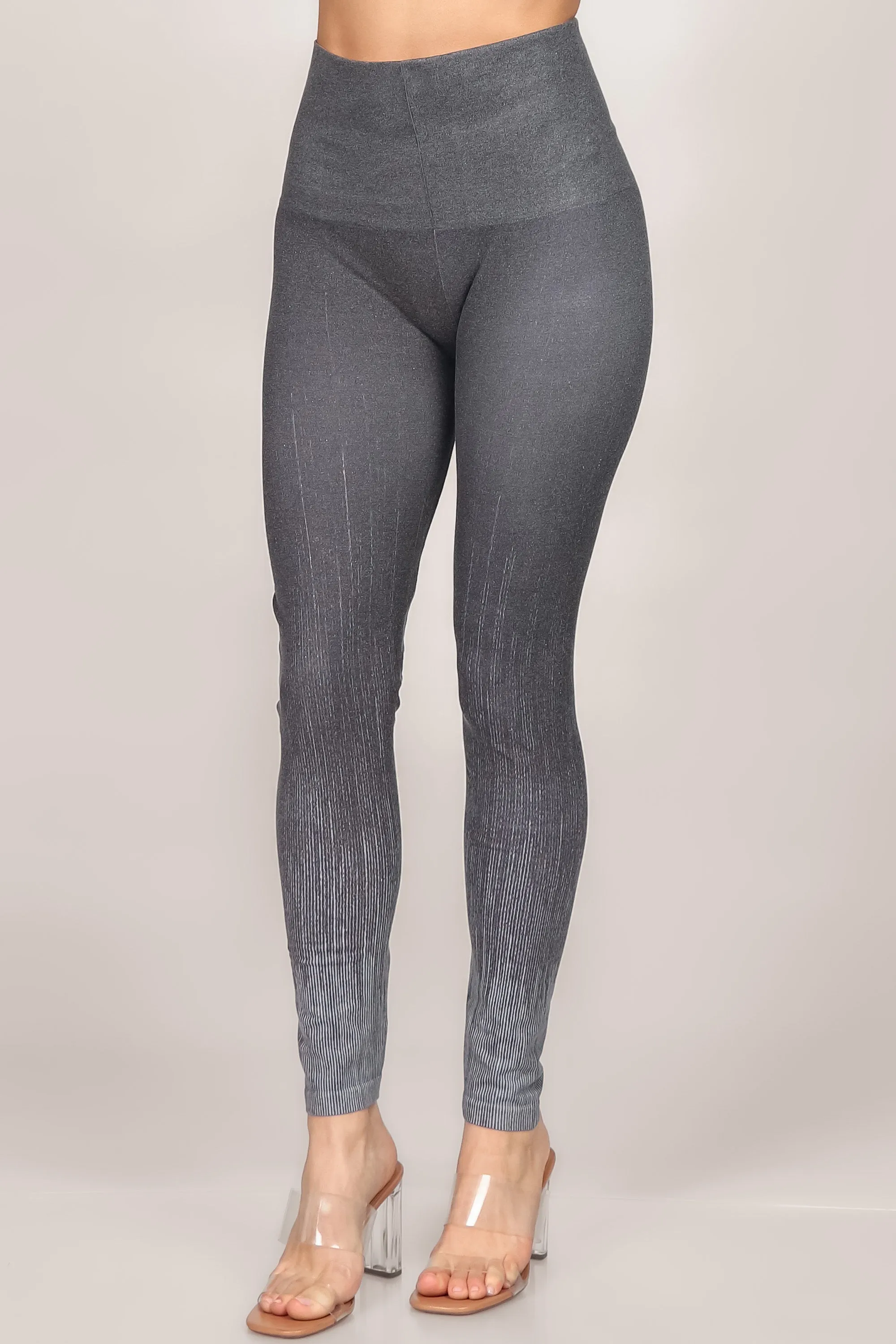 Pinstripe Fade Printed Legging