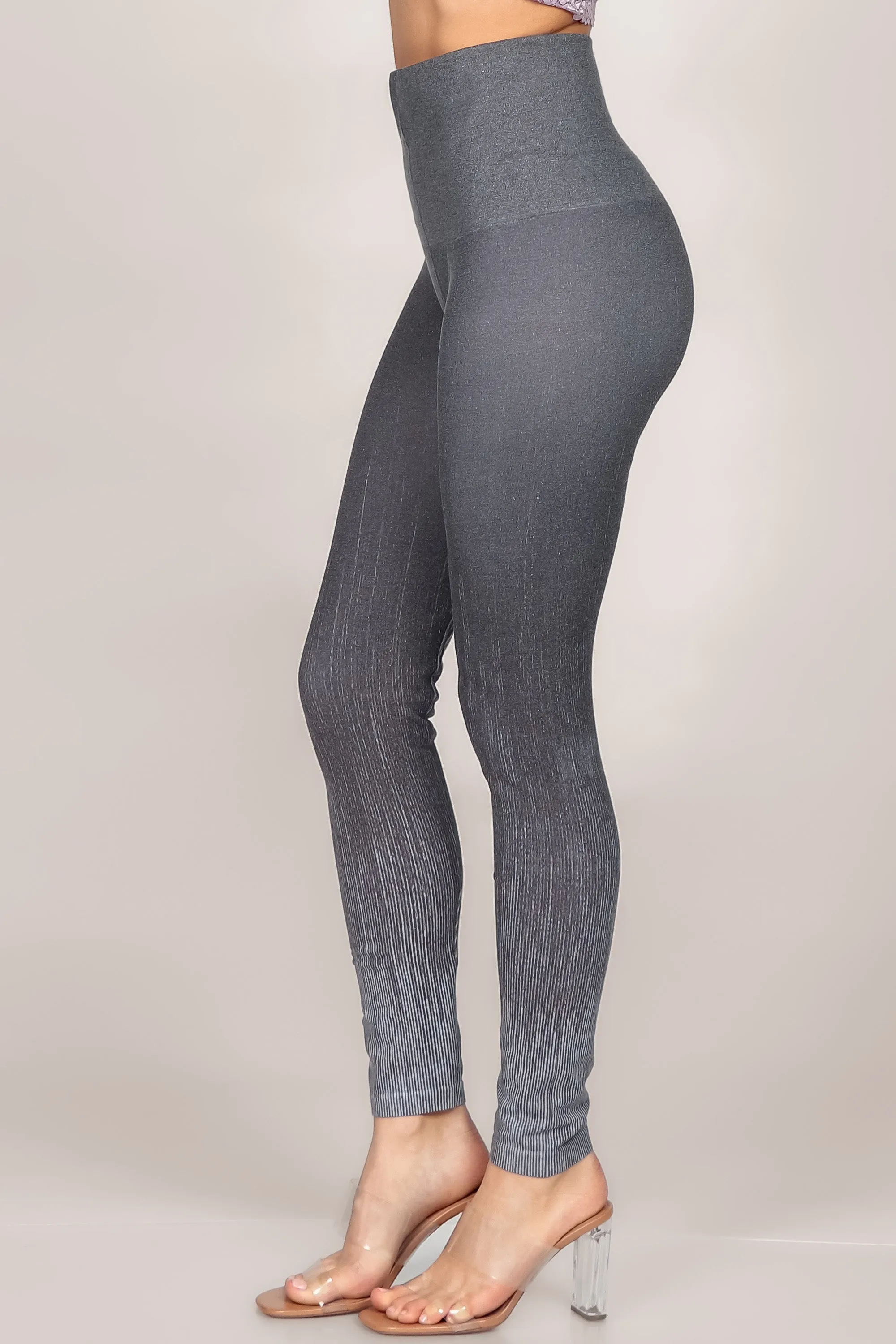 Pinstripe Fade Printed Legging