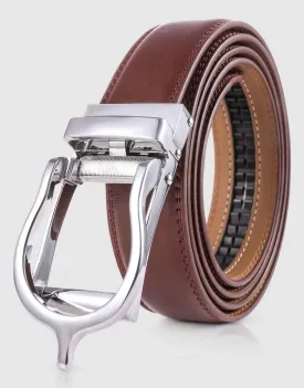 Pointed Buckle Leather Linxx Rachet Belt