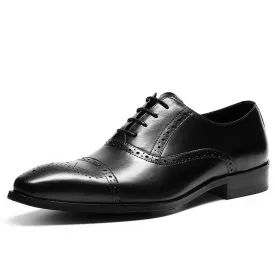 Pointed Captoe  Lace Up Oxford for Men