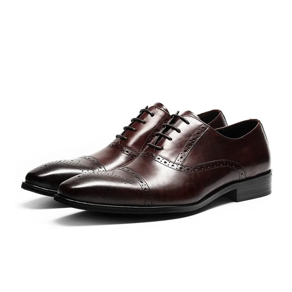 Pointed Captoe  Lace Up Oxford for Men