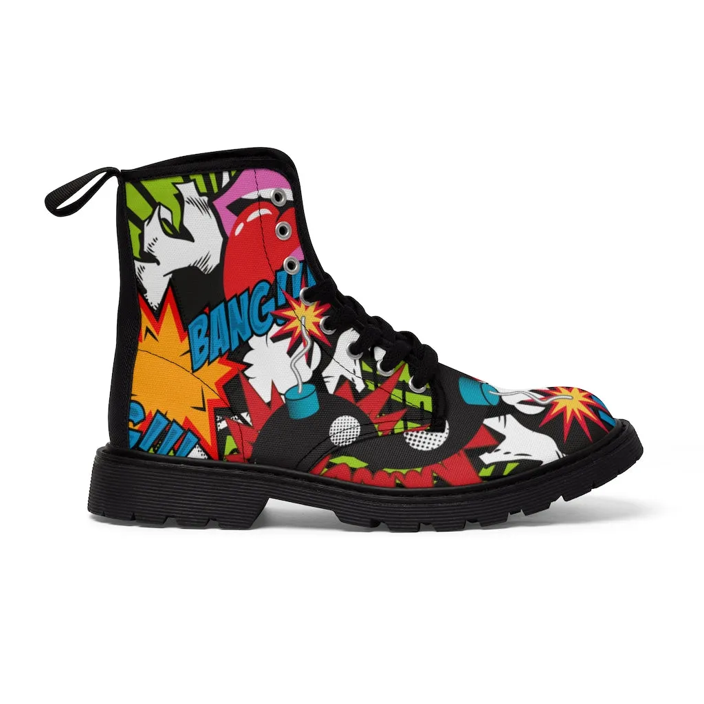 Retro Bomb Men's Canvas Boots