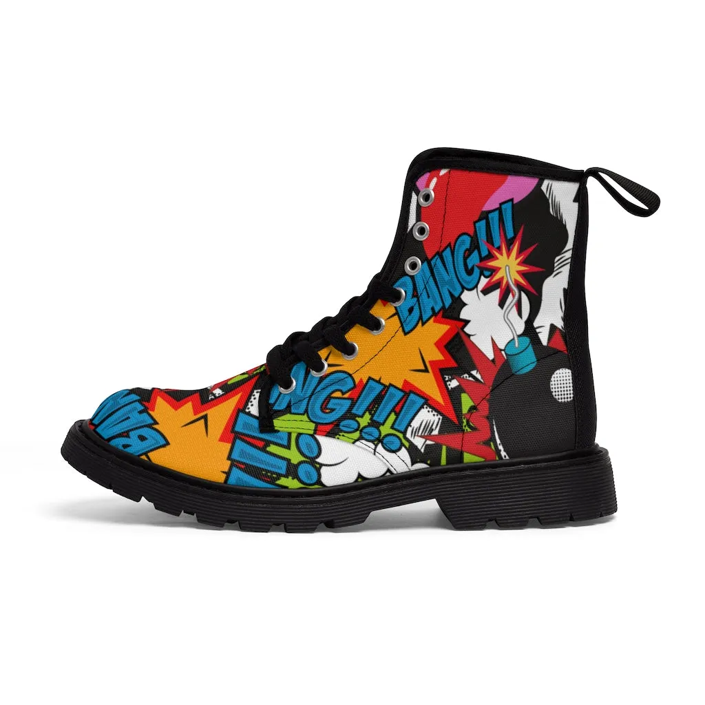 Retro Bomb Men's Canvas Boots