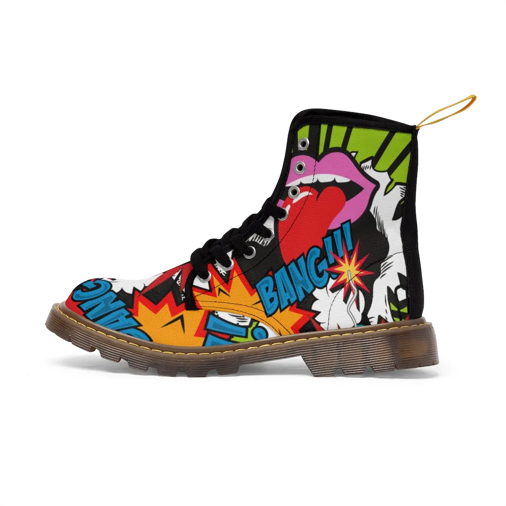 Retro Bomb Men's Canvas Boots