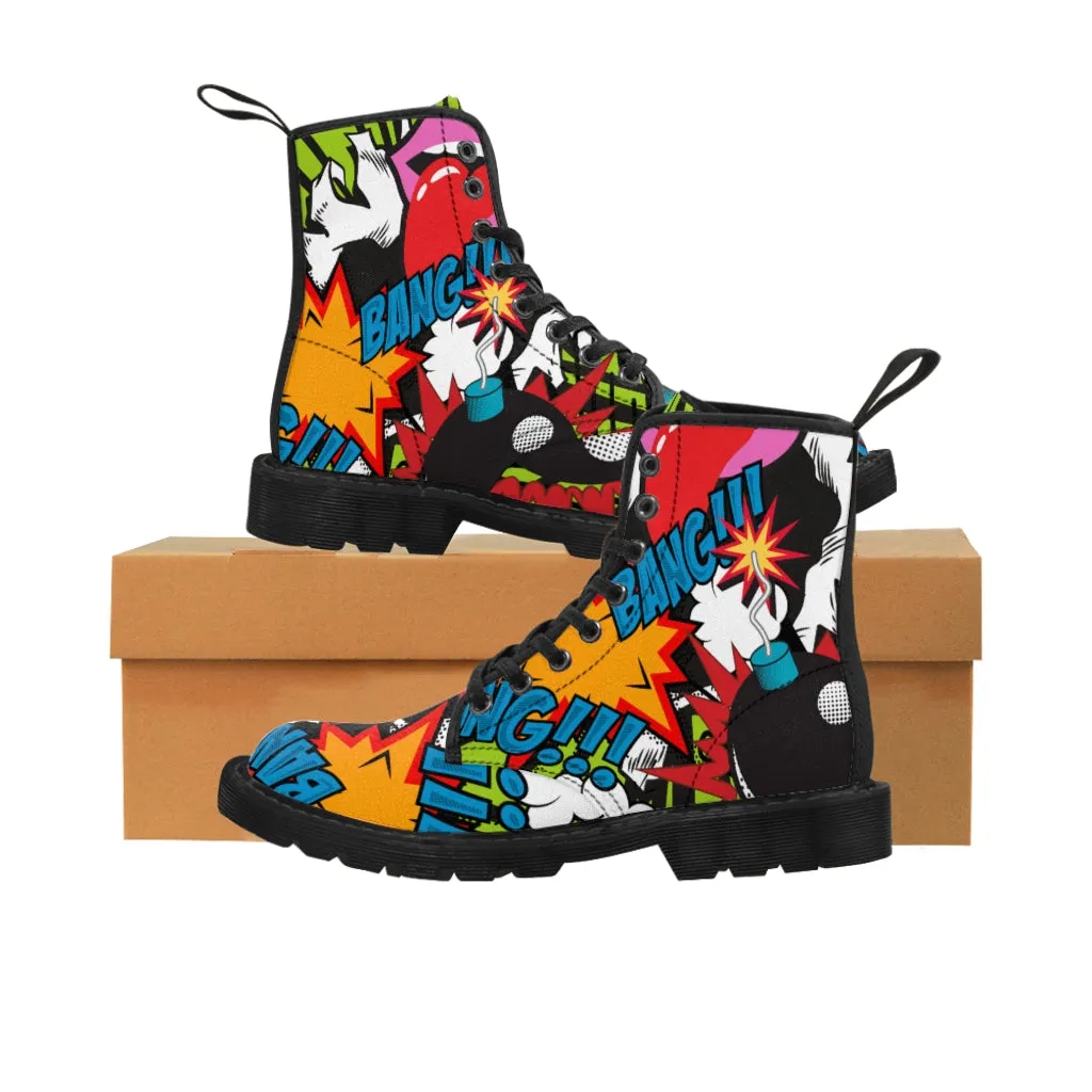 Retro Bomb Men's Canvas Boots