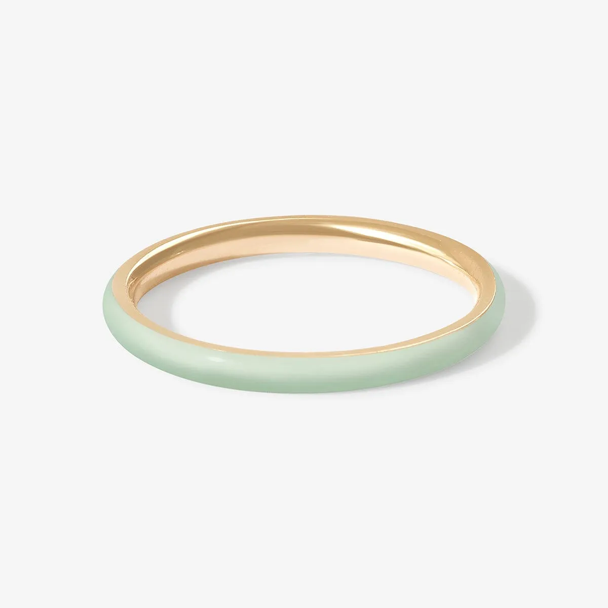 Ride mint enamel ring