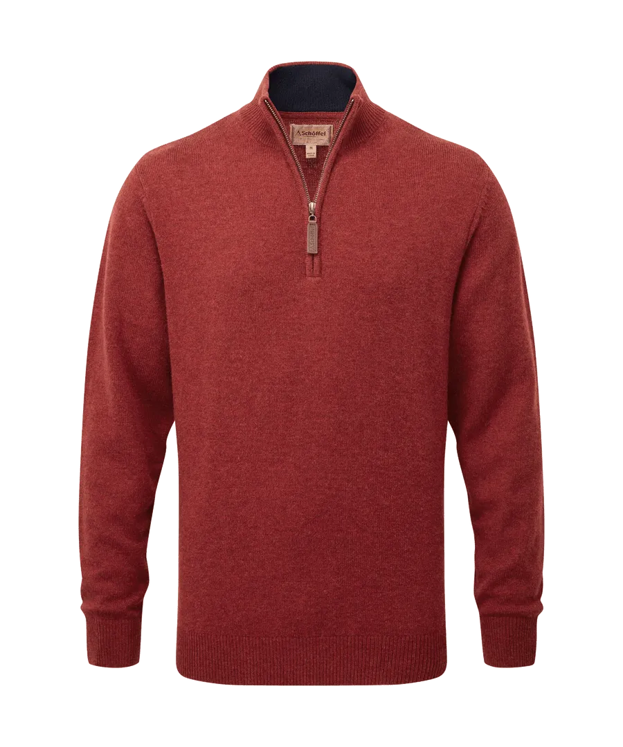 Schoffel Lewis Lambswool 1/4 Zip Jumper