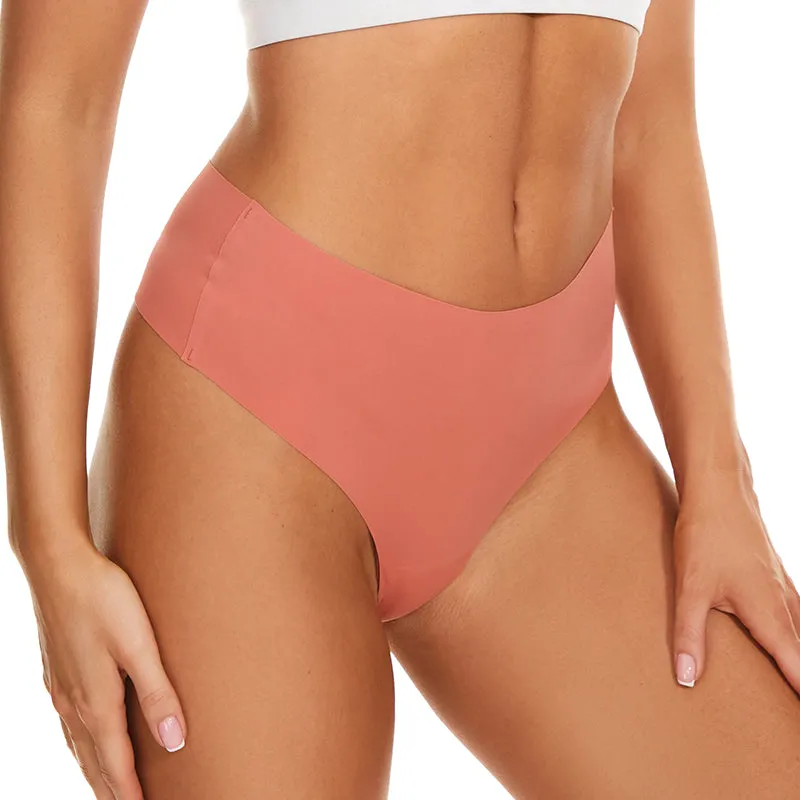 SheCurve®Women's Seamless Solid Color Drop Waist Thong