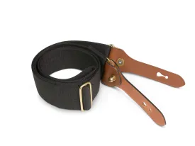 Shoulder Slings - H1 (Black Webbing / Tan Leather / Brass)