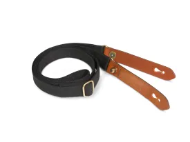 Shoulder Slings - Stowaway (Black Webbing / Tan Leather / Brass)