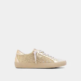 Shu Shop Paula Sneaker Gold Woven