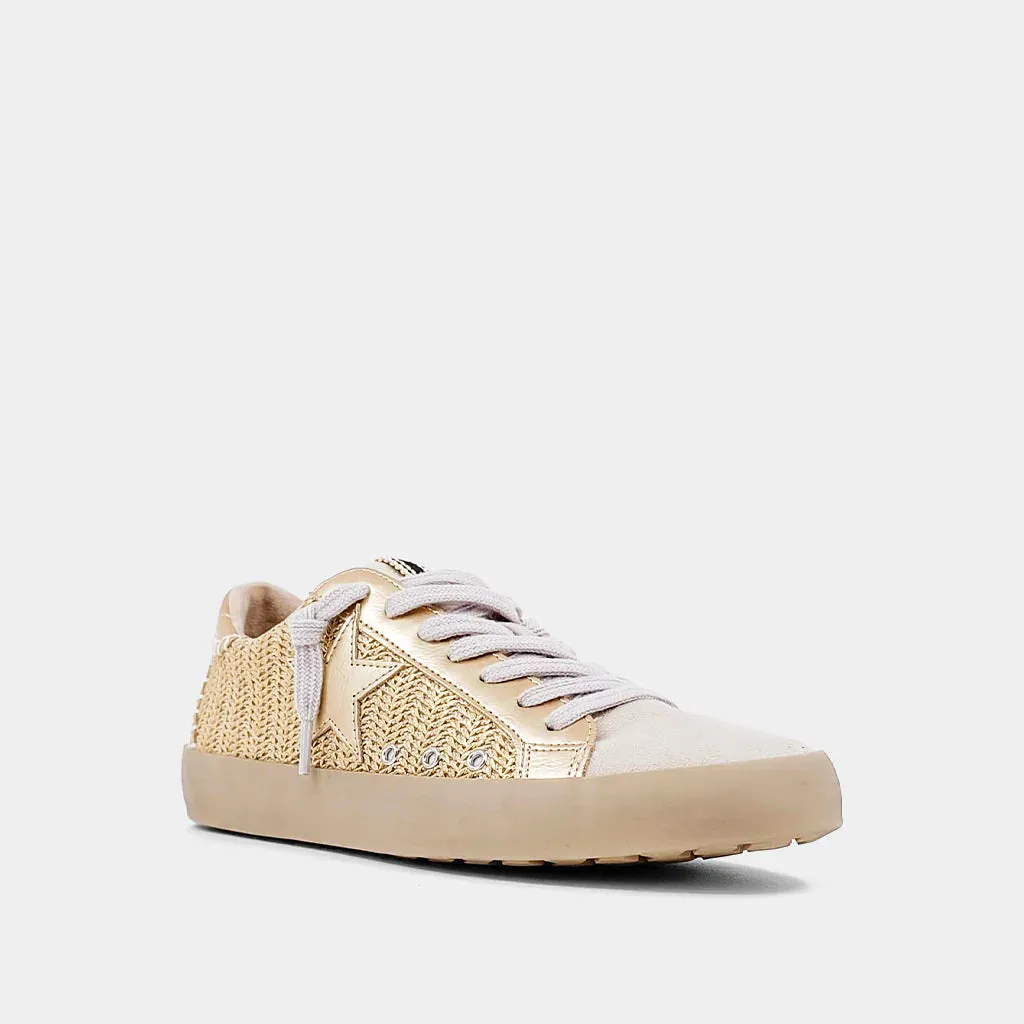 Shu Shop Paula Sneaker Gold Woven