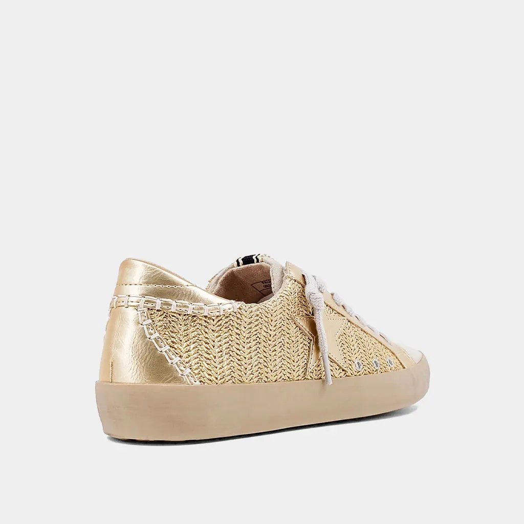 Shu Shop Paula Sneaker Gold Woven