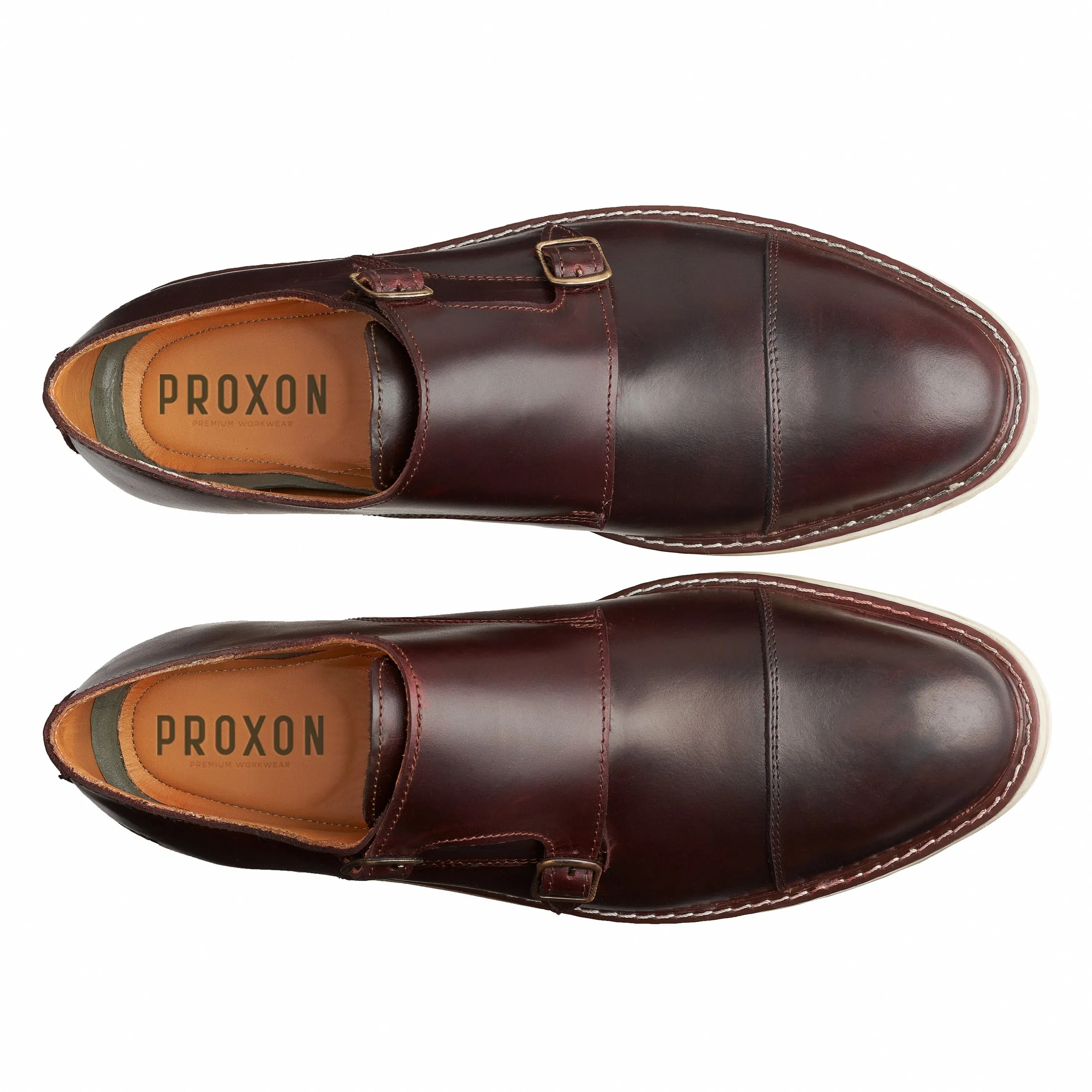 STEEL TOE MONK STRAP SHOE GRAND BROWN