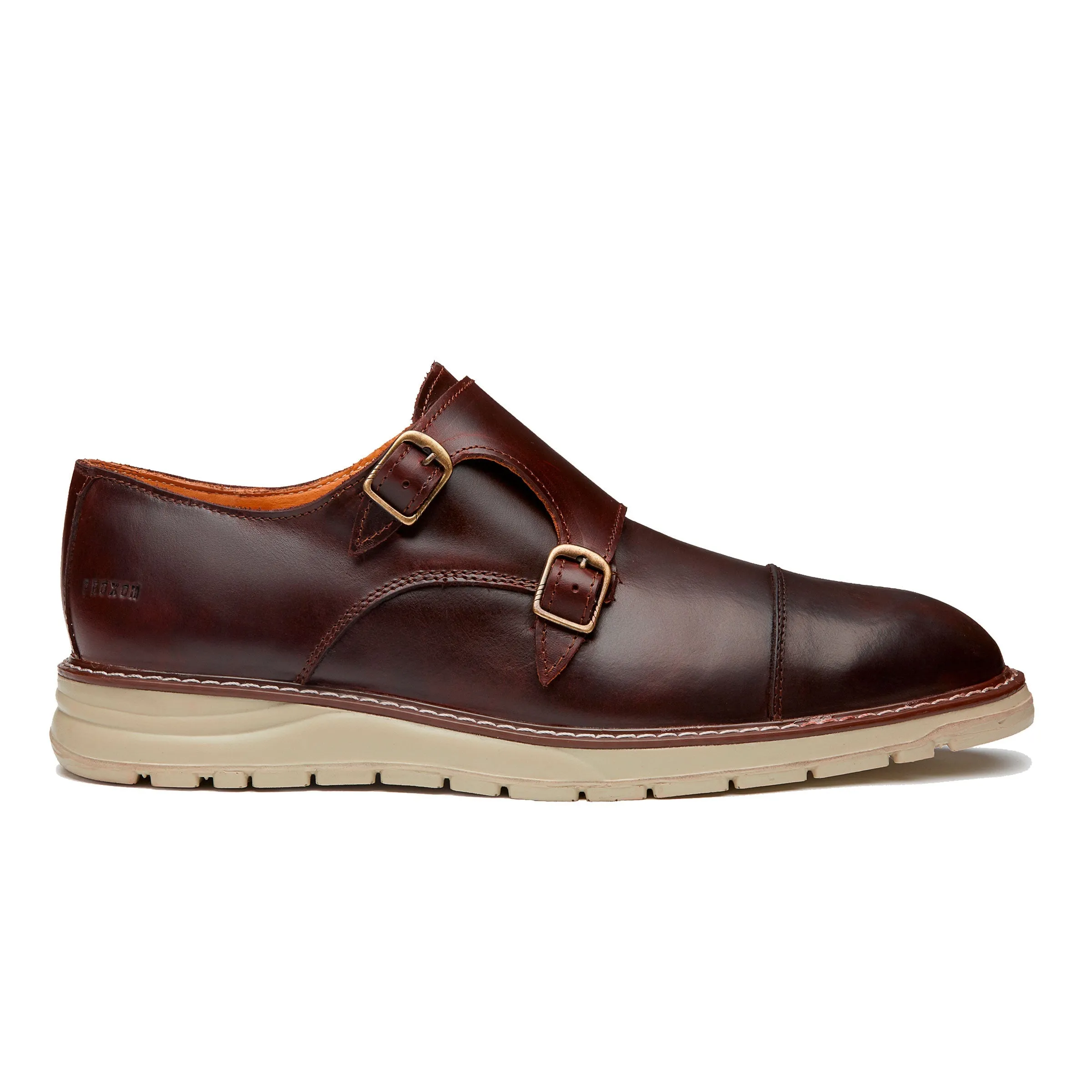 STEEL TOE MONK STRAP SHOE GRAND BROWN