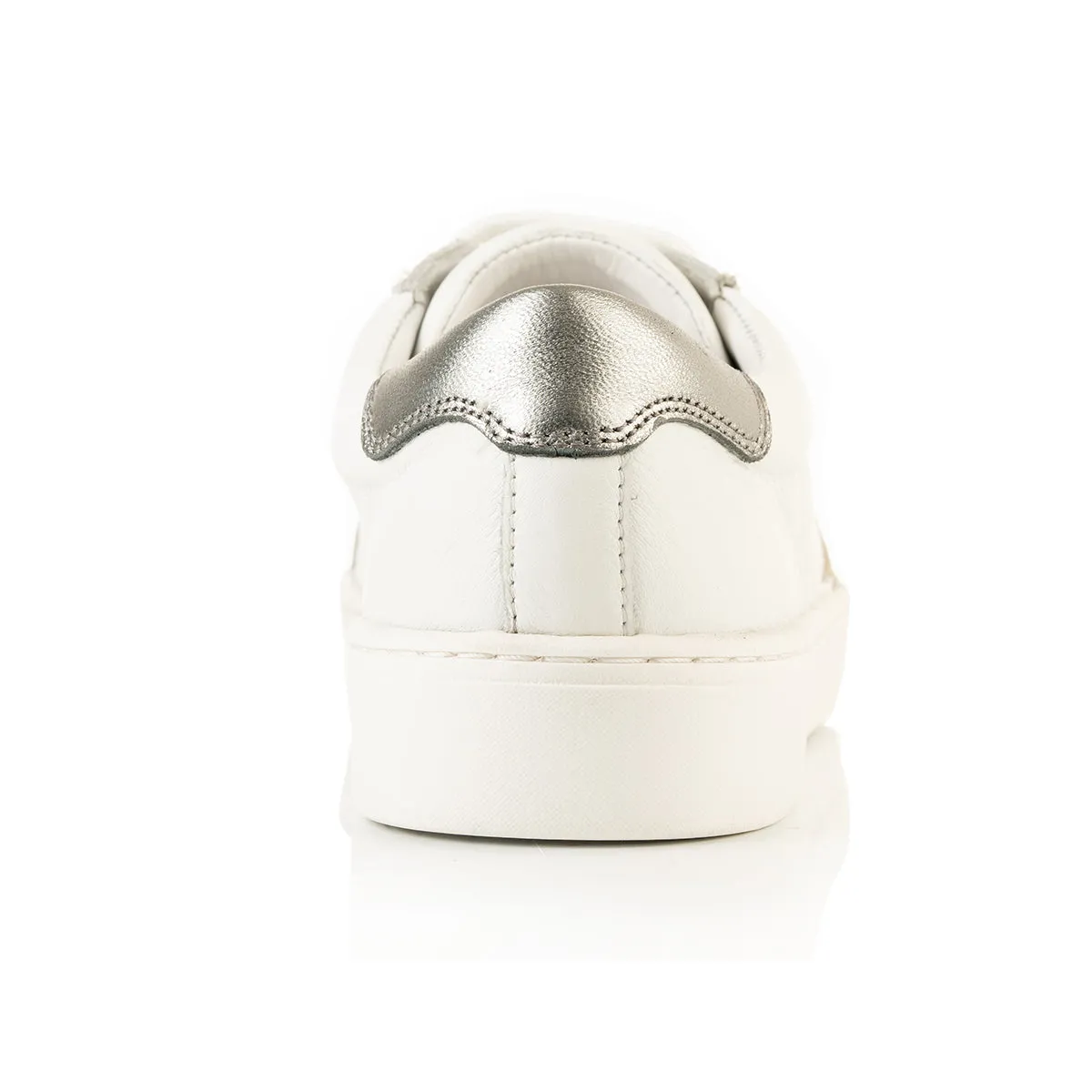 Superstella Wide Fit Trainers - Gold & Silver Leather