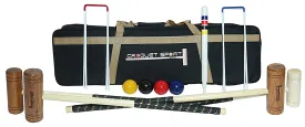 Synco Croquet Sport Lawn Croquet Set 4 Player, Colour Full mallets, with Croquet Balls and accessories (30 inches) for Adult, Perfect for Lawn, Backyard, Parks and Gardens