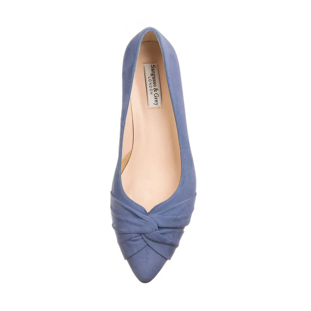 Tandi Extra-Wide Fit Kitten Heels - Cornflower Blue