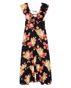 The Geranium Dress. -- Cabbage Rose Print