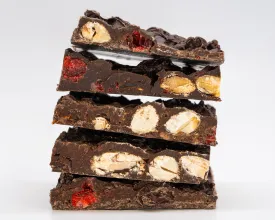 Very Cherry Almond Bark, dark chocolate