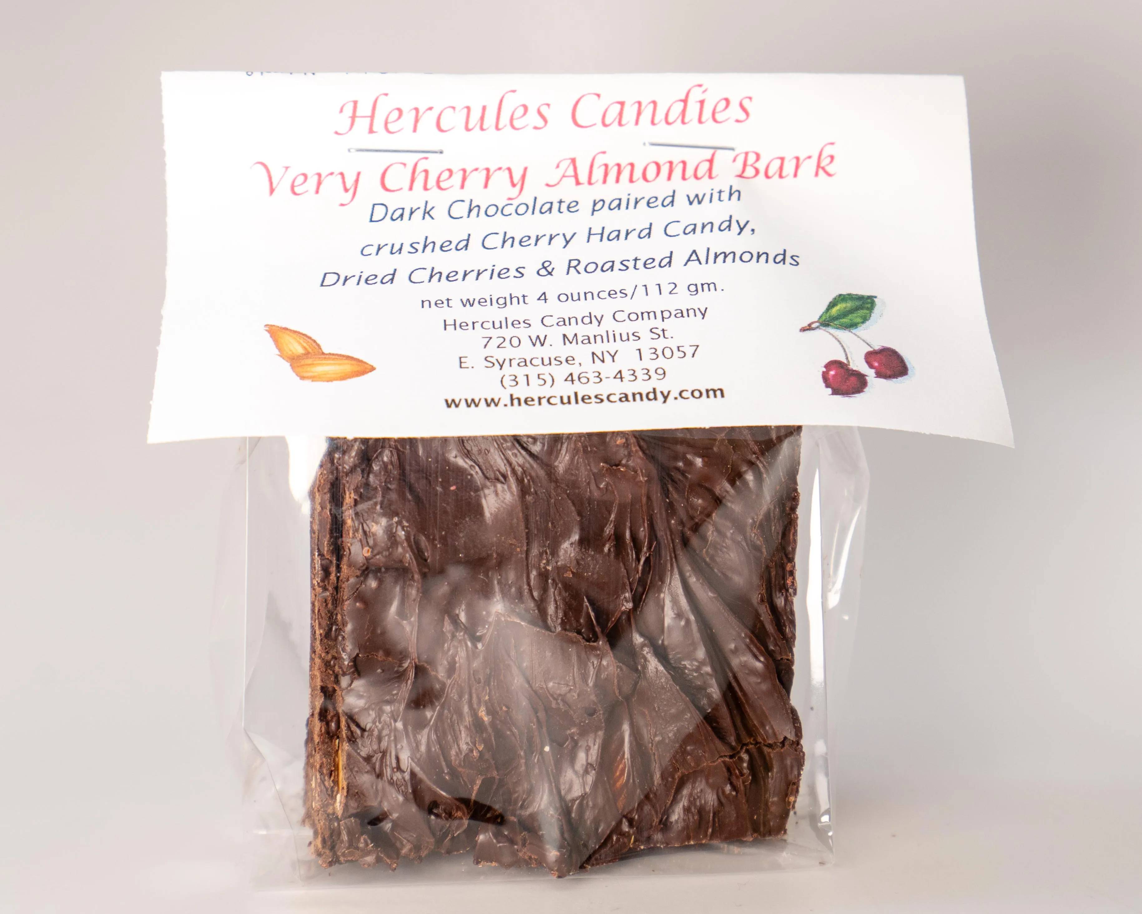 Very Cherry Almond Bark, dark chocolate