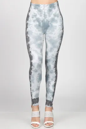 Victorian Lace Tie Dye Leggings