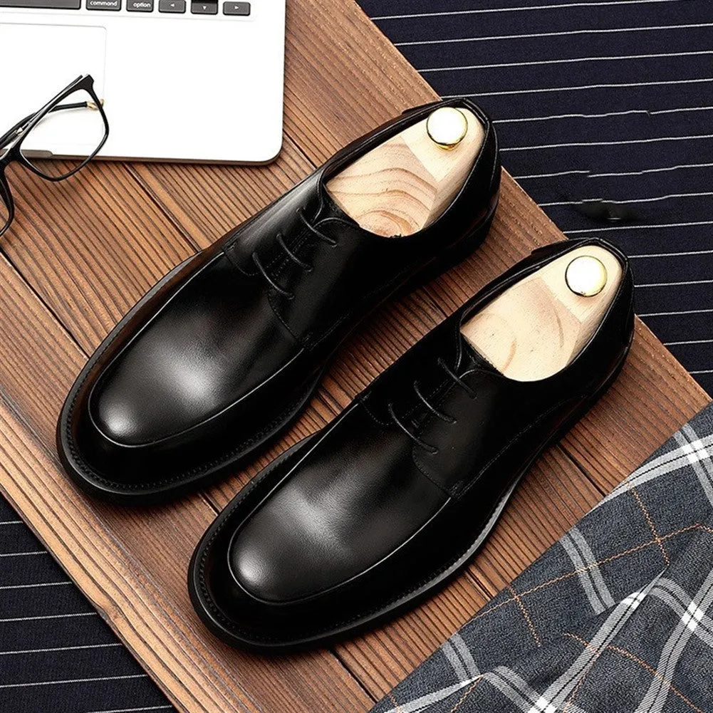 Waterproof Lace Up Genuine Leather Oxford for Men