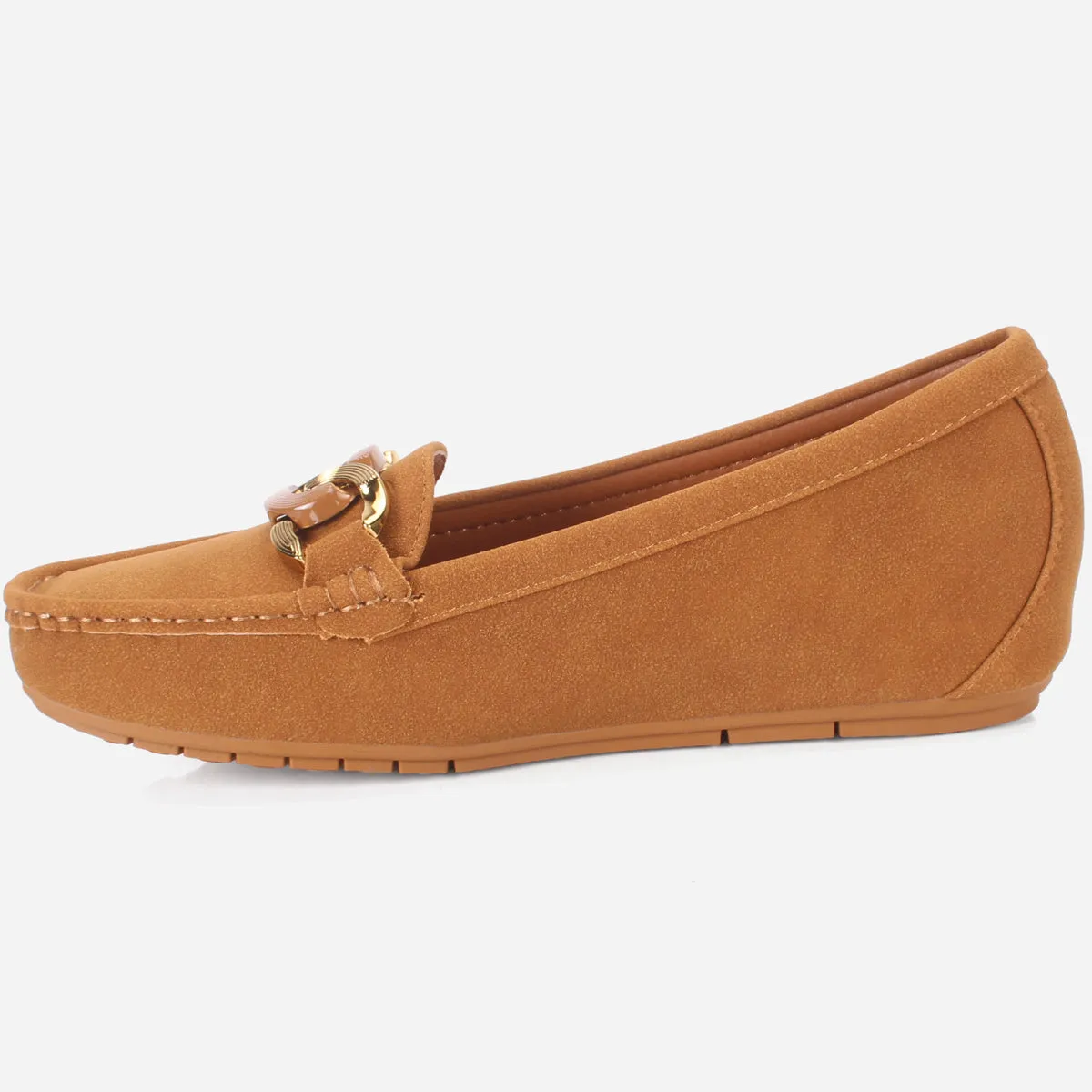 Womens "KADENCE" Low Wedge Moccasins