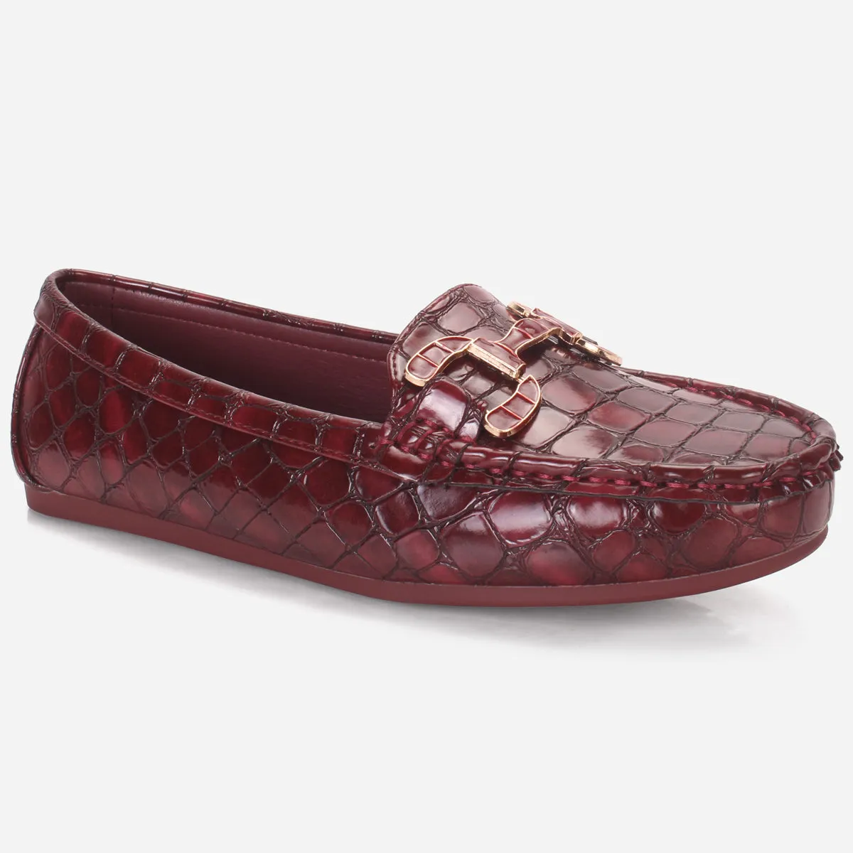 Womens "MAEYRUM" Flat Comfy Slide In Moccasins