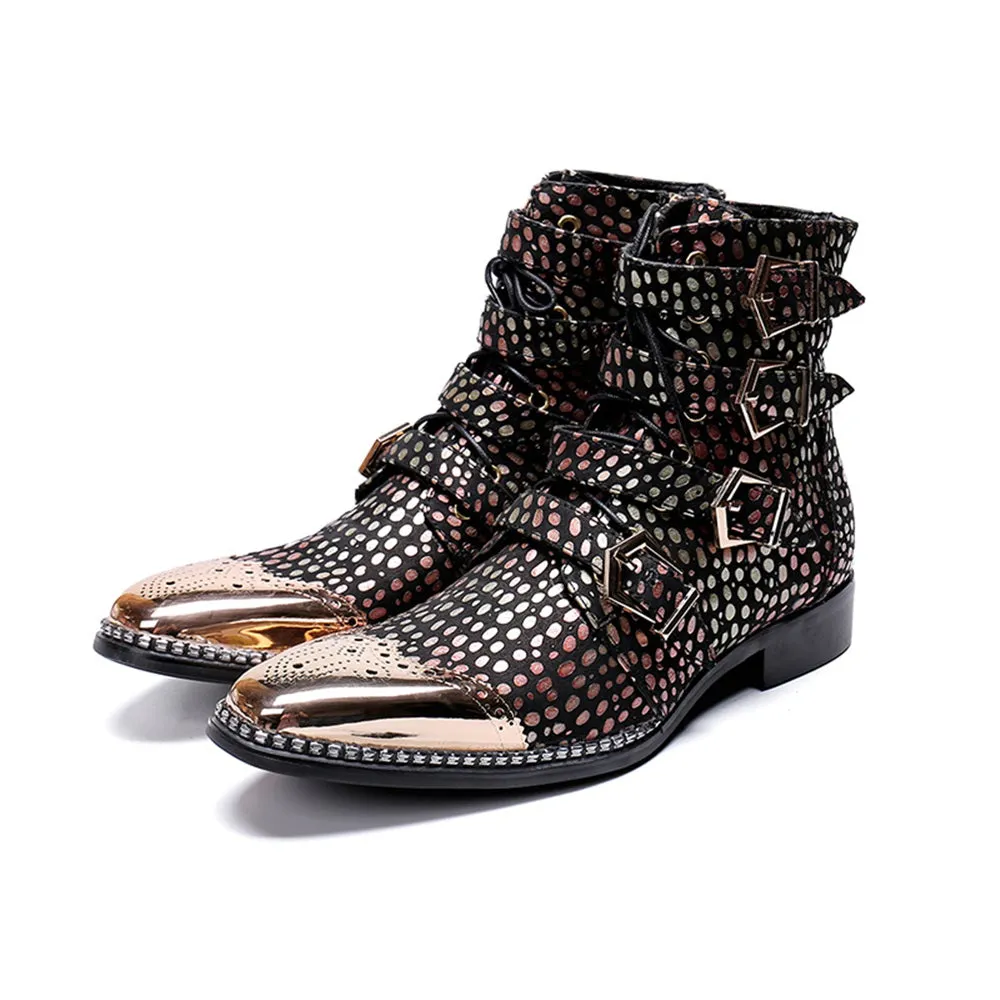 Zip High Top Men Boots