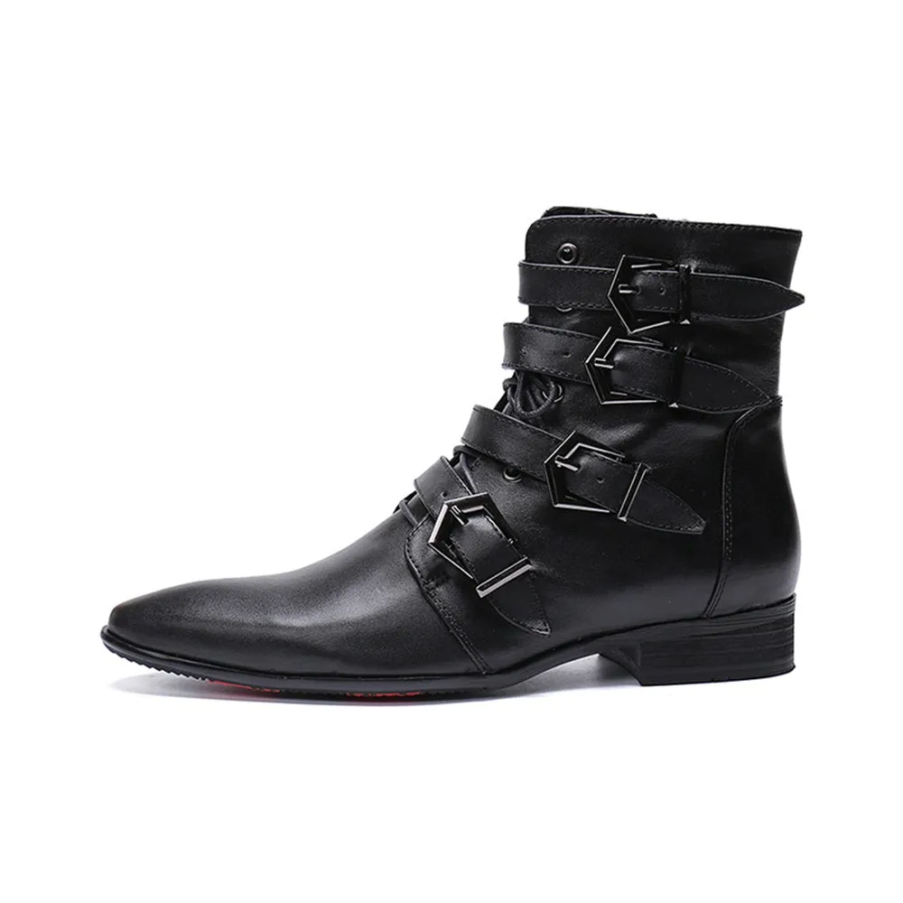 Zip High Top Men Boots