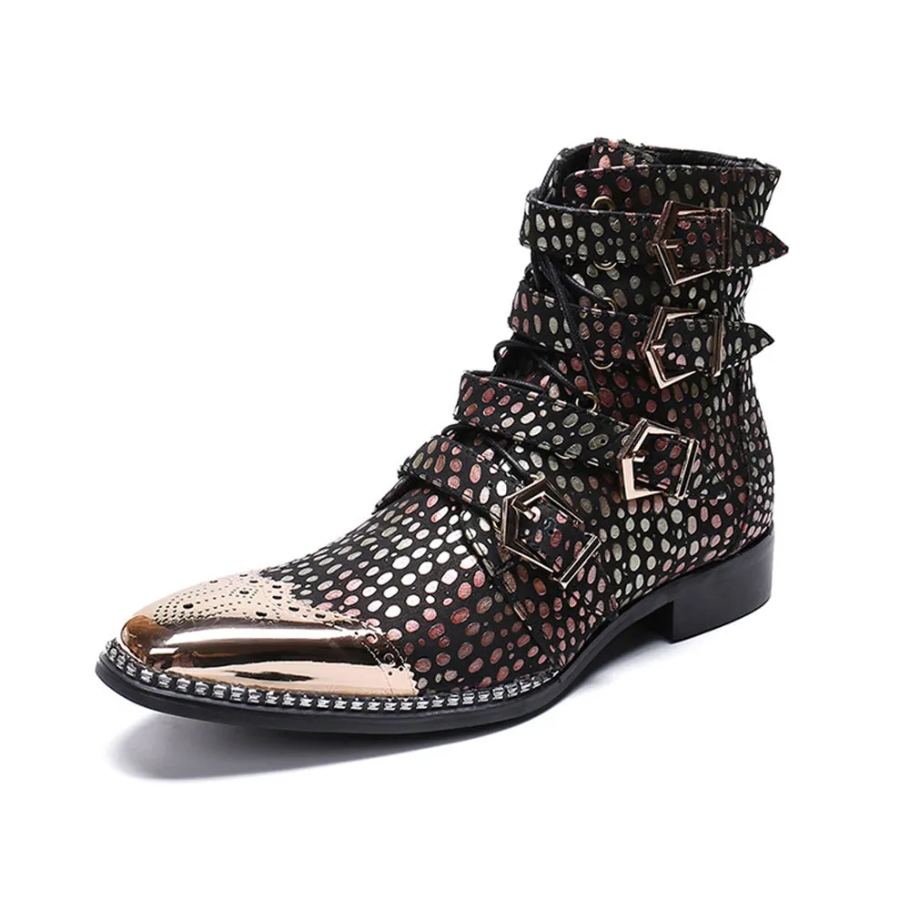 Zip High Top Men Boots